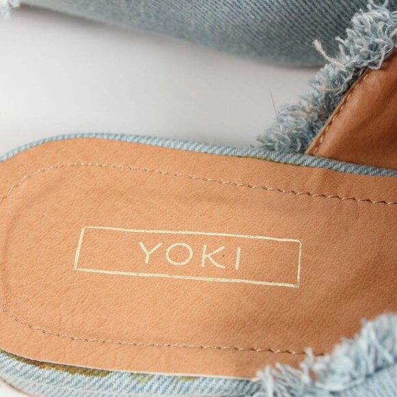 YOKI Mules - Light Denim Slides - Size 7.5 - Picture 3 of 5